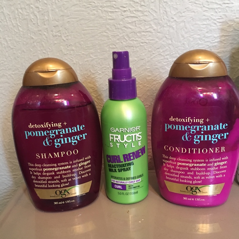 OGX pomegranate and ginger bundle